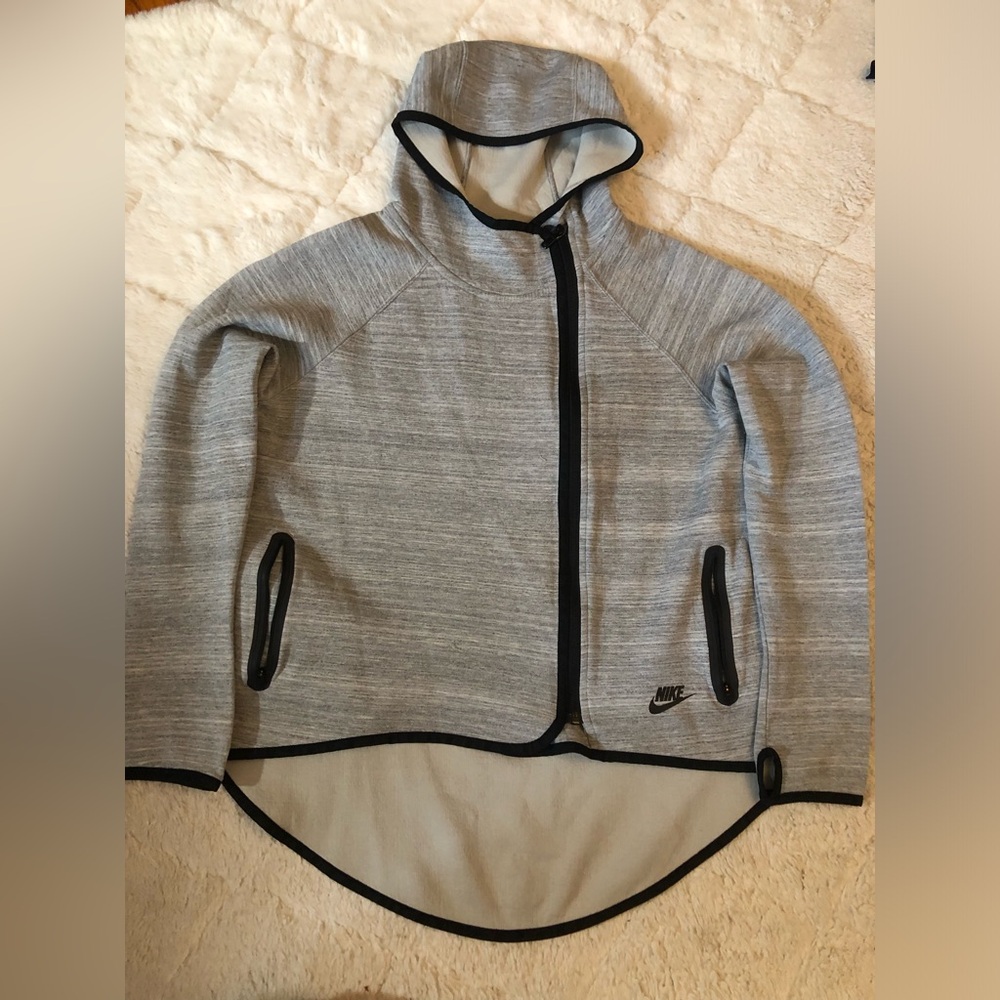 Nike Heather Gray Full-Zip Hoodie